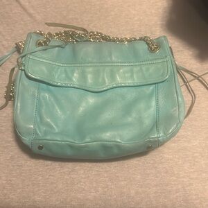 Rebecca minkoff blue green cross body or over the shoulder purse